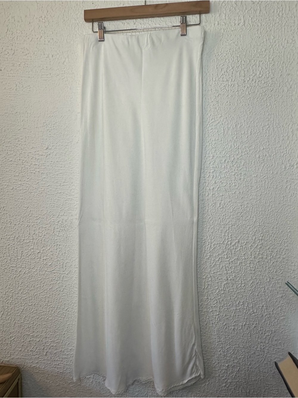 Anthropologie White Slip Skirt